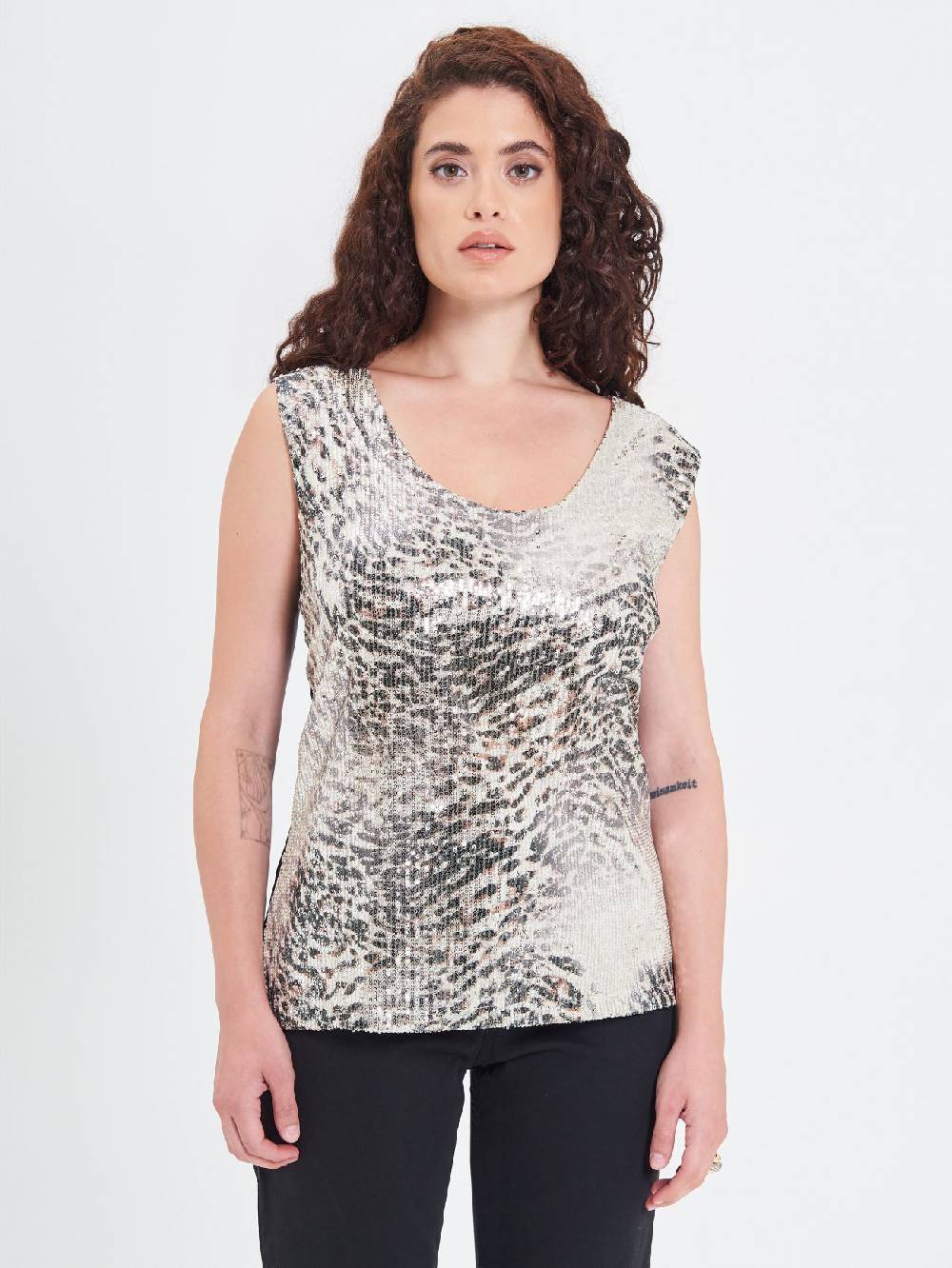 Rinascimento Top Curvy Animalier Economico