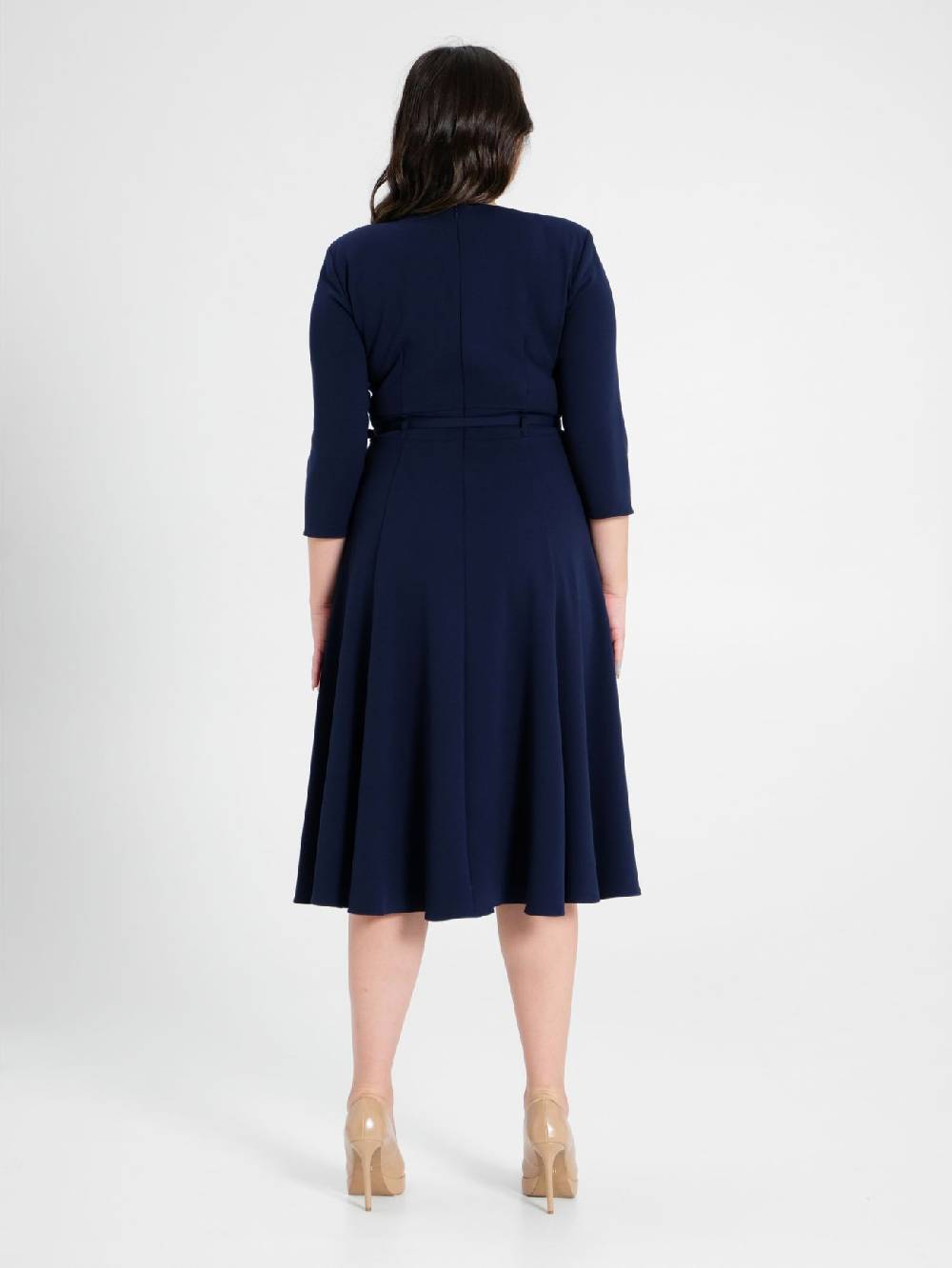 Rinascimento Abito Curvy Midi Blu I Più Venduti