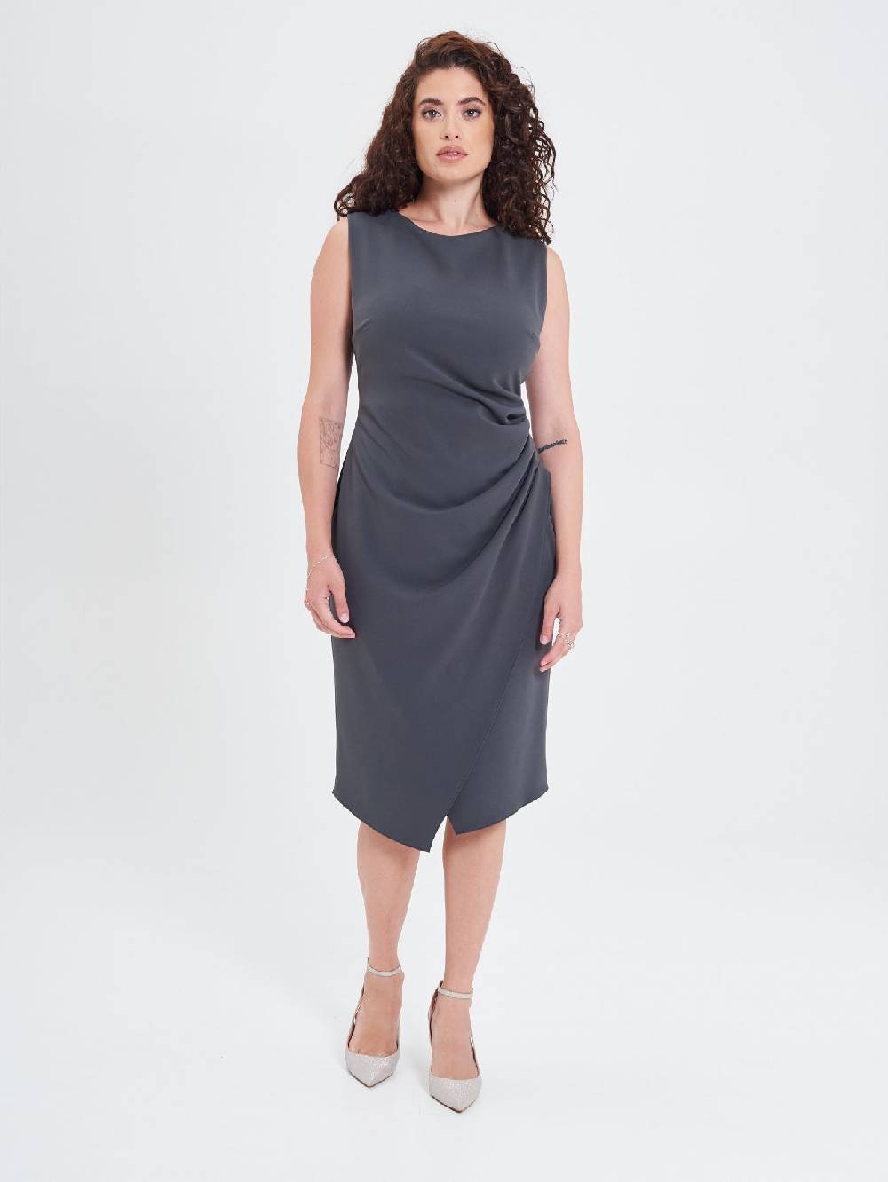 Rinascimento Tubino Curvy Drappeggiato Vendite Flash