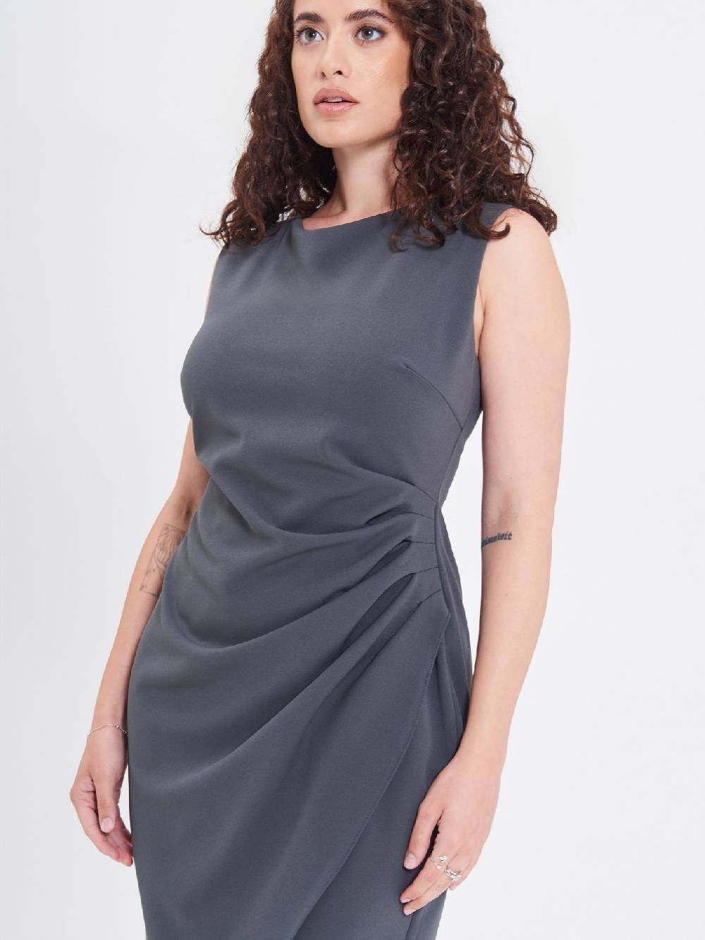 Rinascimento Tubino Curvy Drappeggiato Vendite Flash
