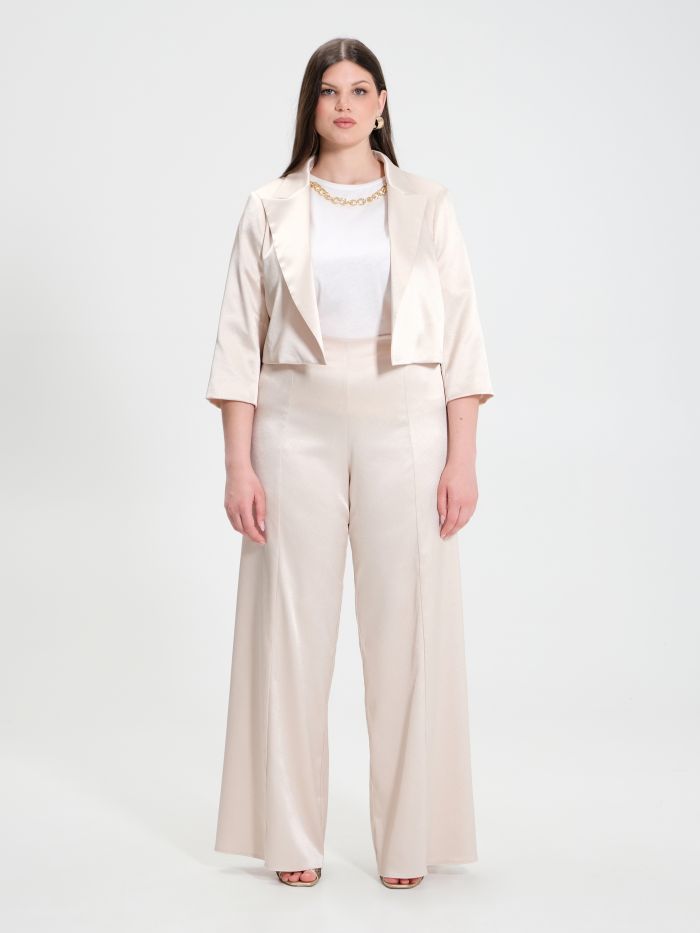 Rinascimento Giacca Curvy in Envers Satin Nuova