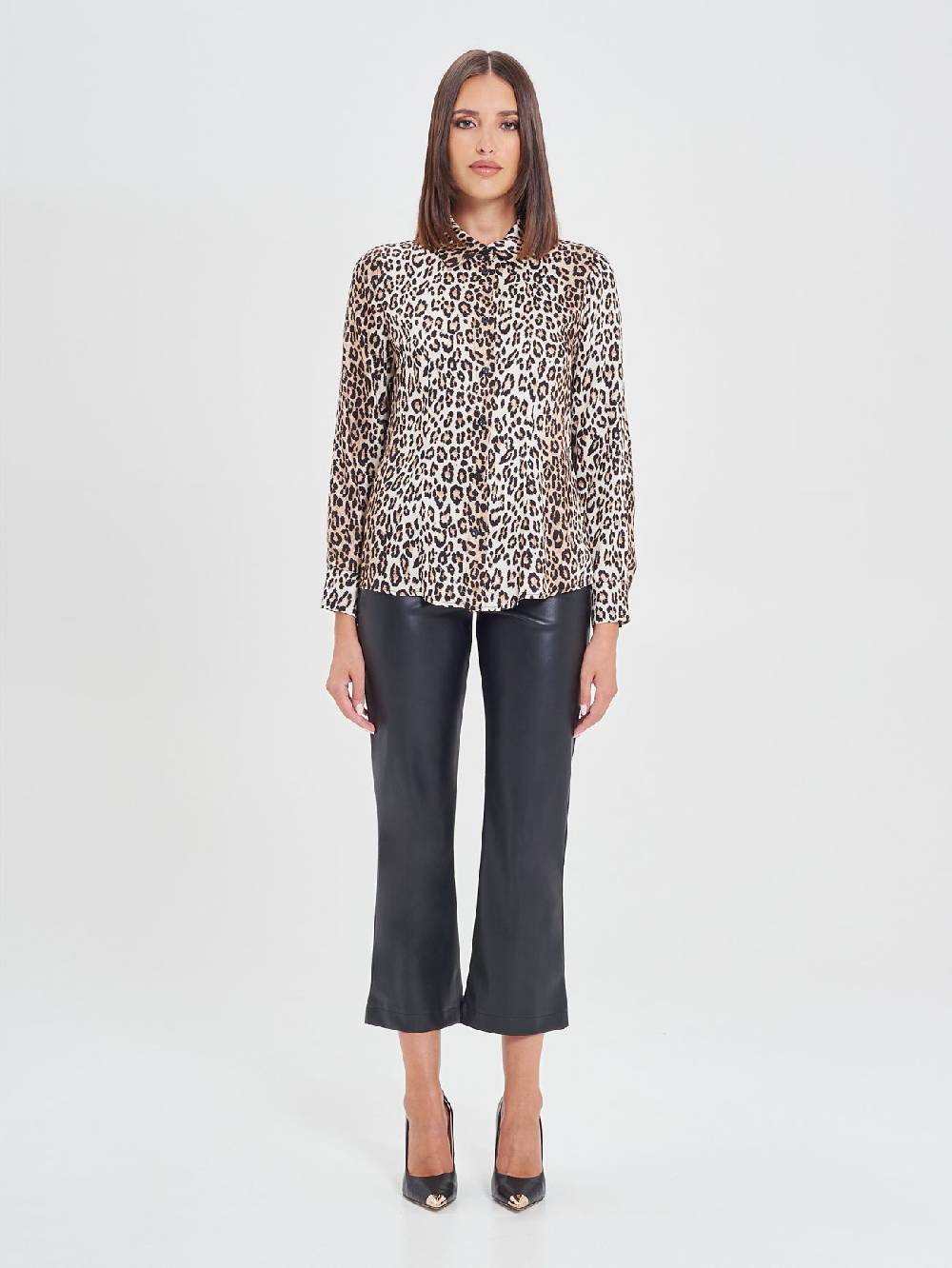 Rinascimento Camicia in Viscosa Animalier Pezzi Unici