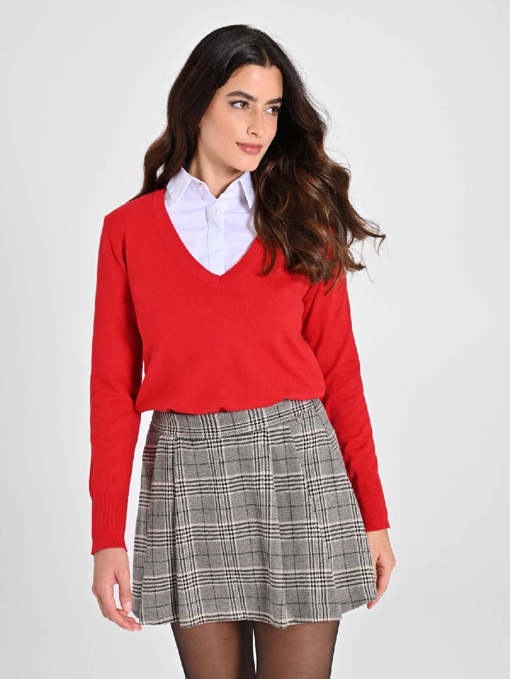 Rinascimento Maglia con Scollo a "V" Rossa Ecotec® Acquista Ora