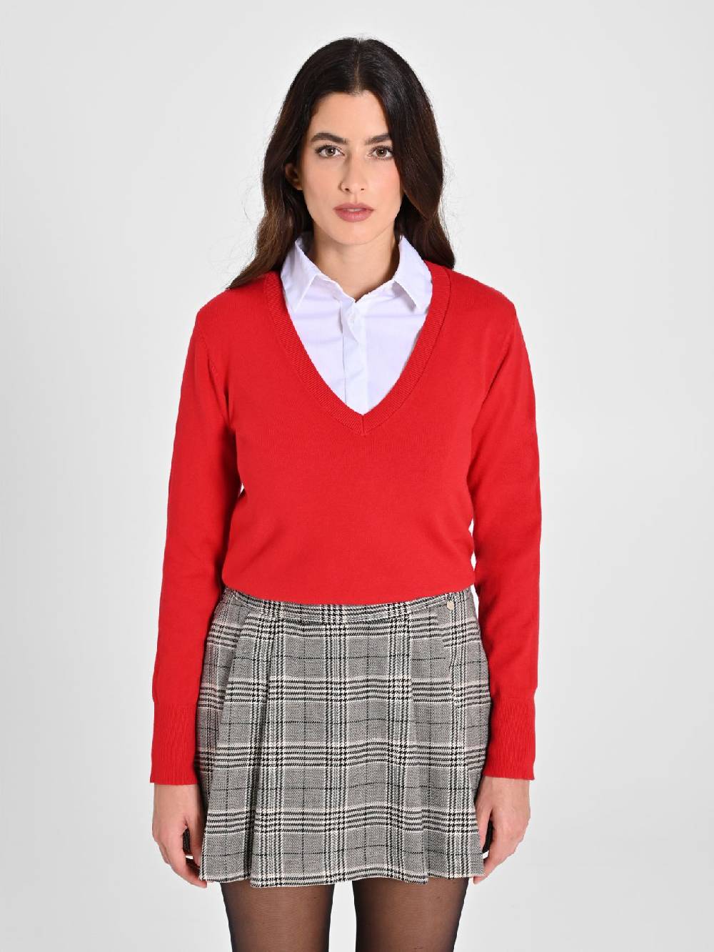Rinascimento Maglia con Scollo a "V" Rossa Ecotec® Acquista Ora