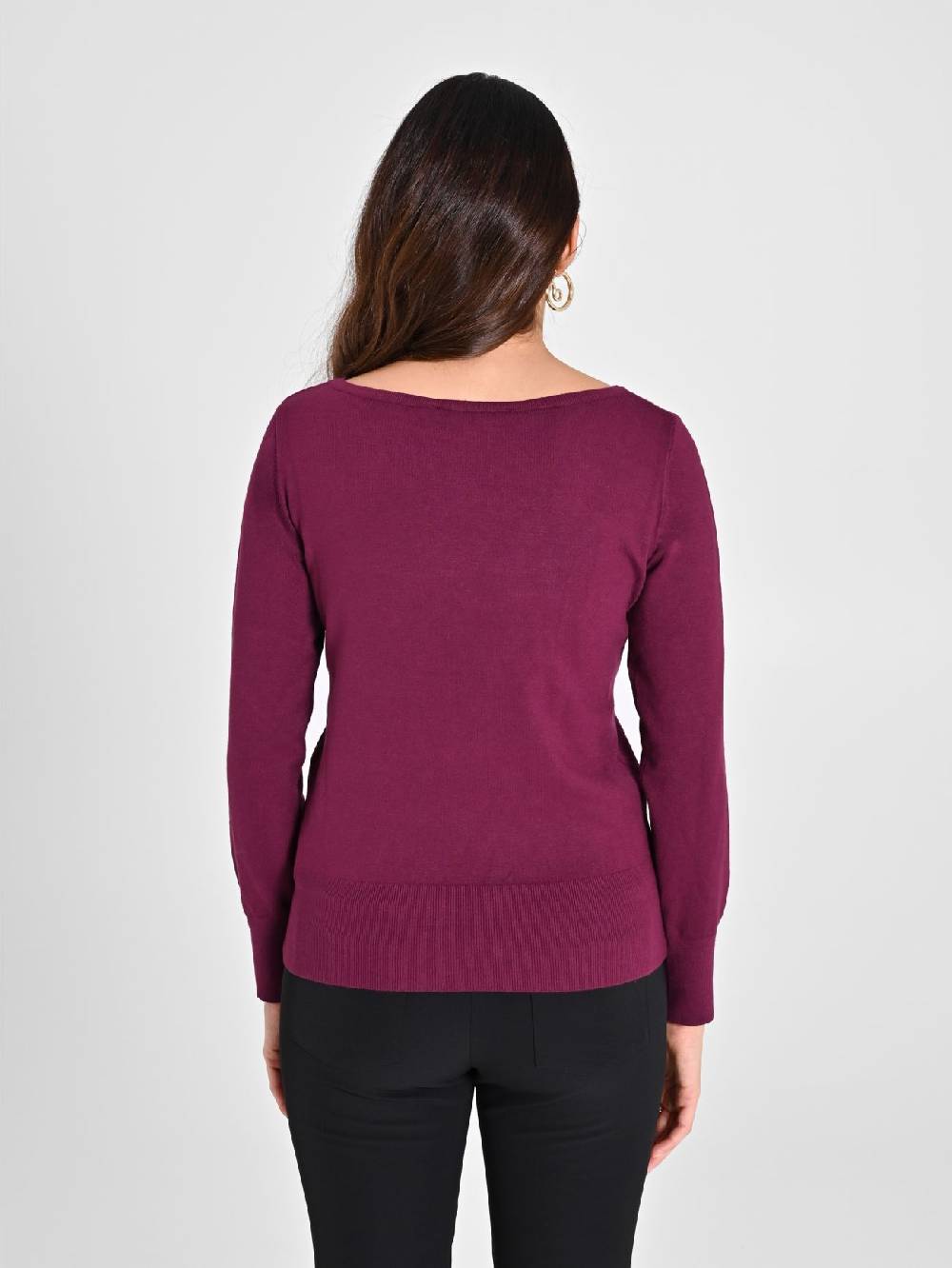 Rinascimento Maglioncino Bordeaux Manica Lunga Offerta