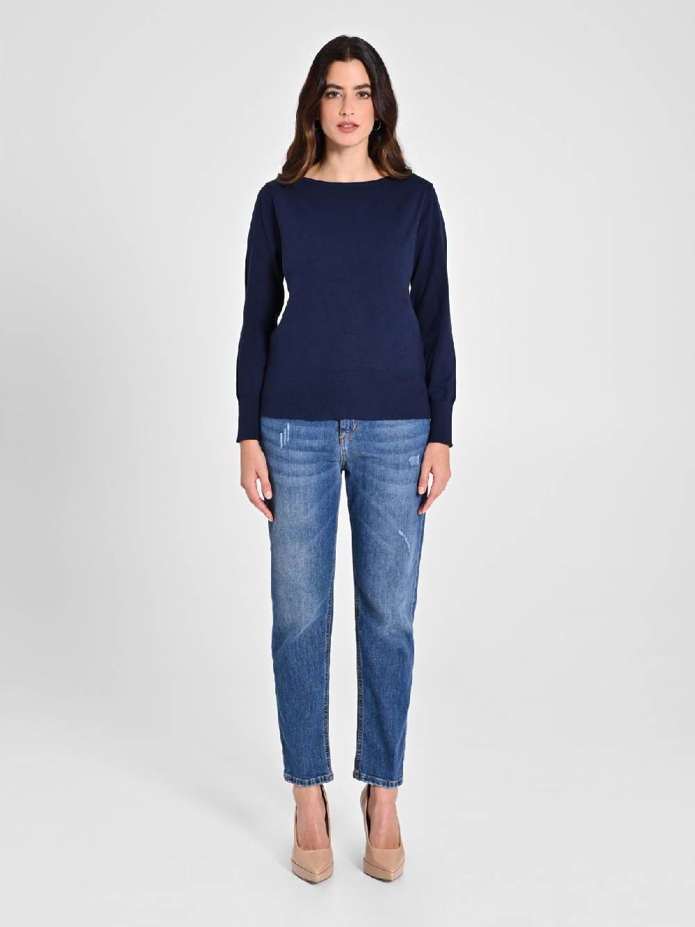 Rinascimento Maglioncino Blu Navy Ecotec® Online
