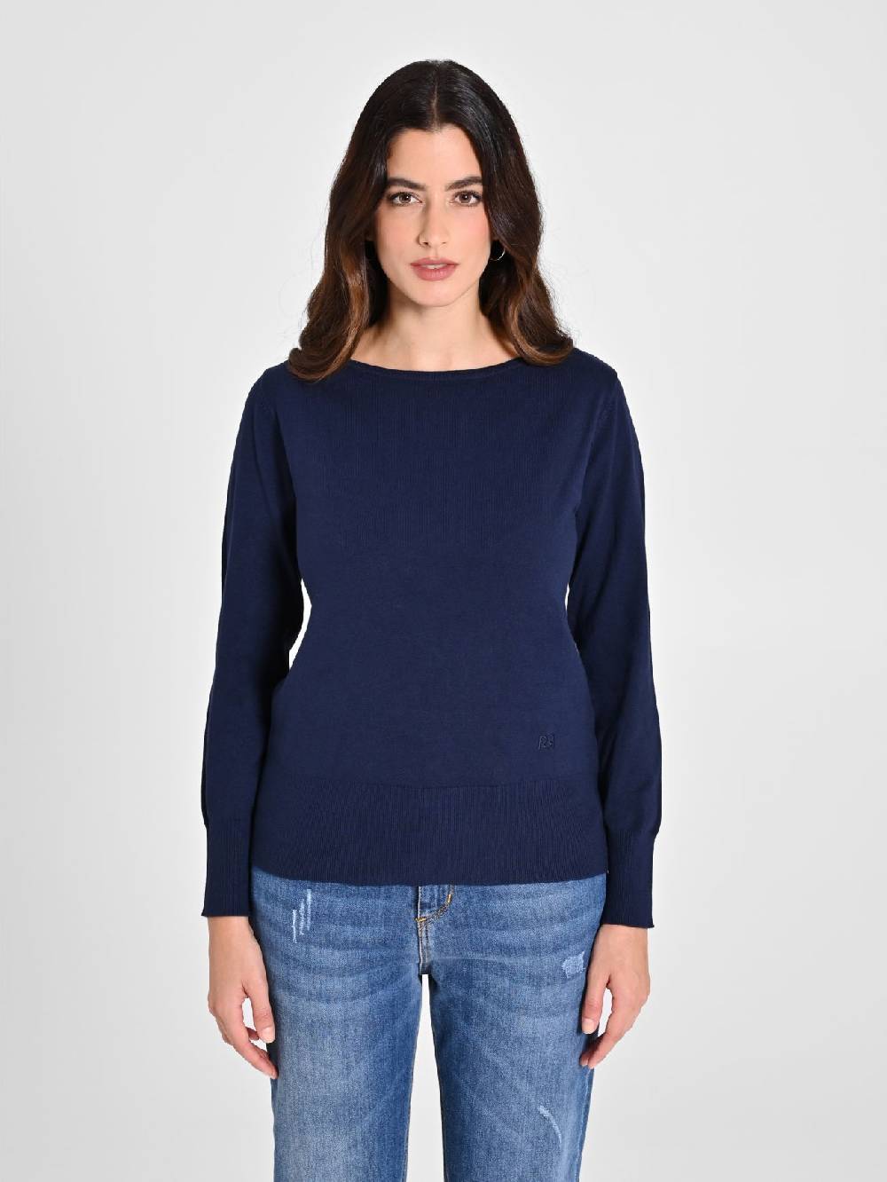 Rinascimento Maglioncino Blu Navy Ecotec® Online