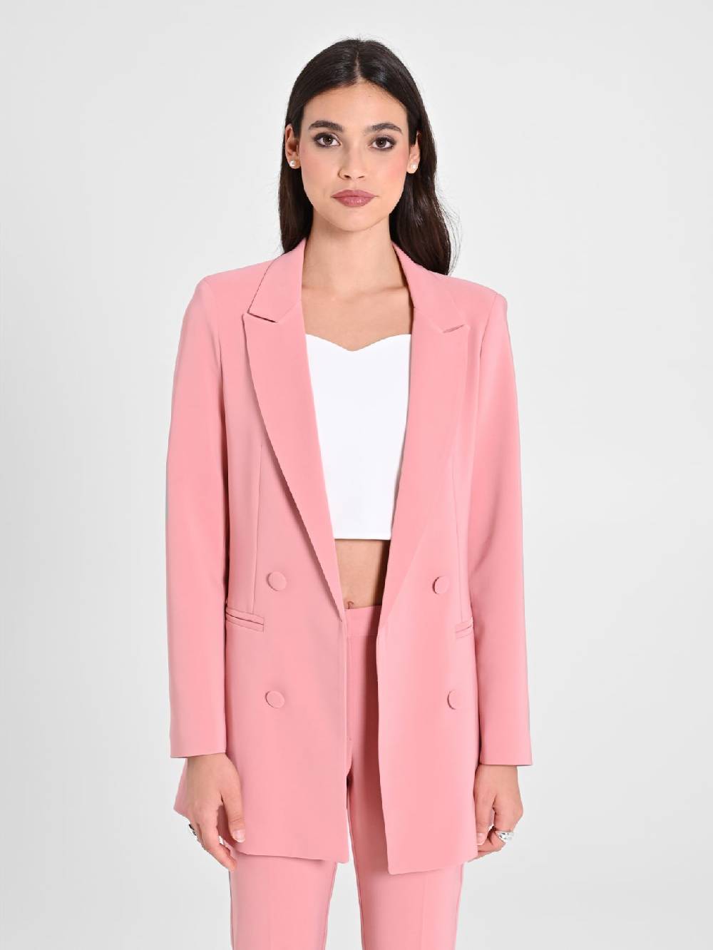 Rinascimento Giacca Doppiopetto Rosa Moda