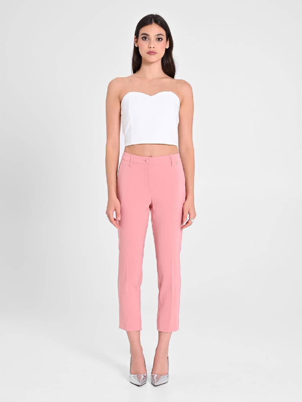 Rinascimento Pantaloni Skinny Rosa 2025