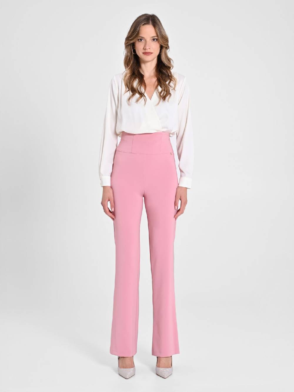 Rinascimento Pantaloni Flared Rosa Antico Rilascio limitato