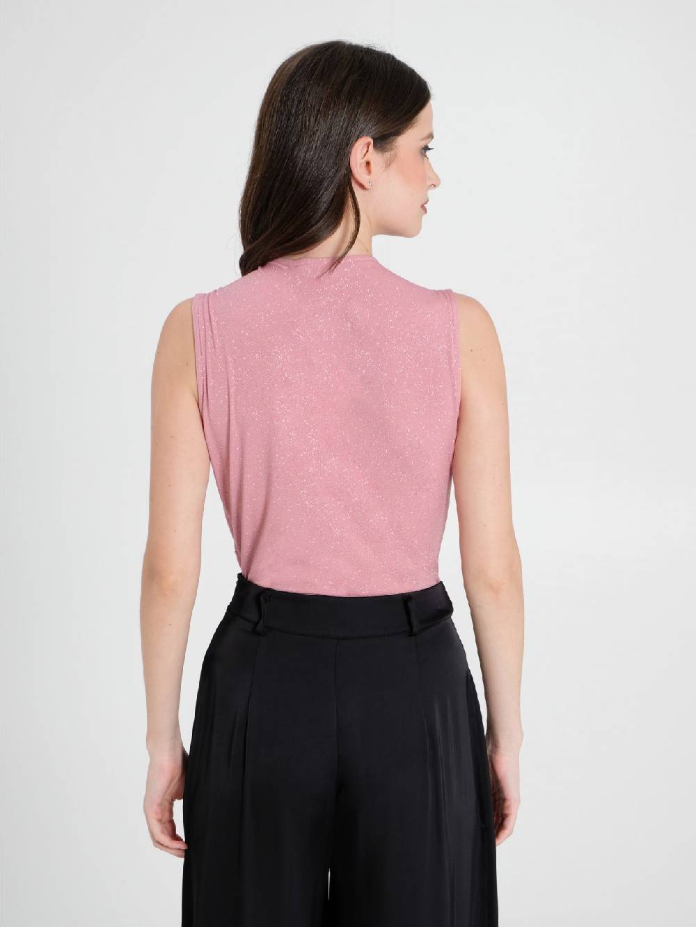 Rinascimento Top Body Microglitter Rosa 2025