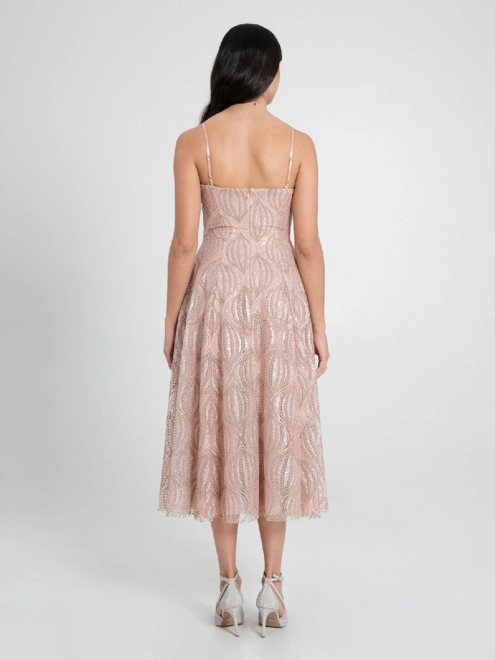 Rinascimento Abito Tulle Glitter Rosa Pezzi Unici