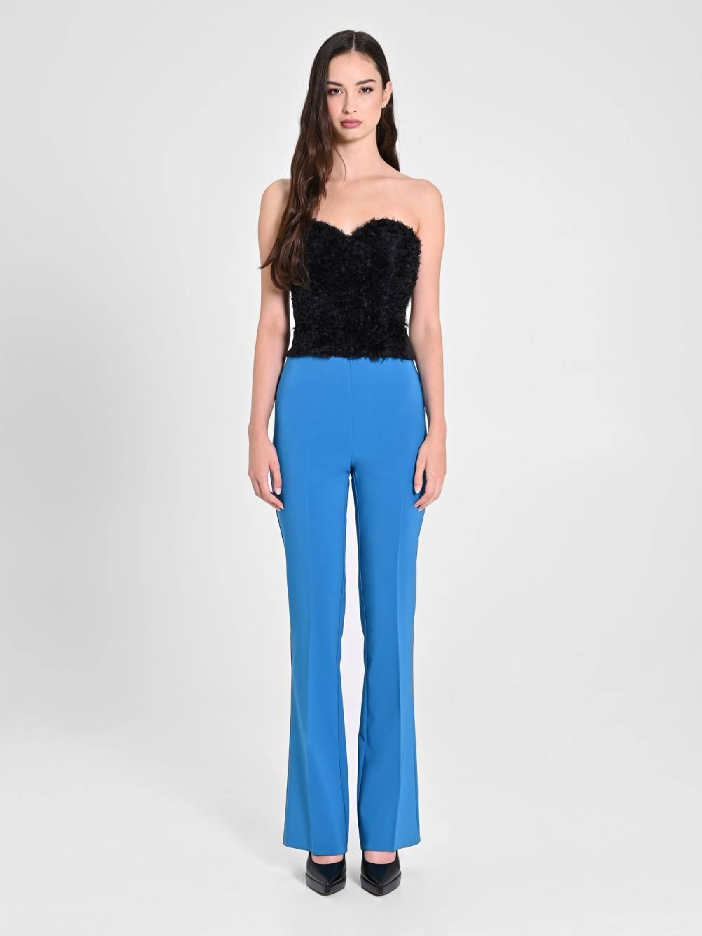 Rinascimento Pantalone Flared Blu Oceano Online