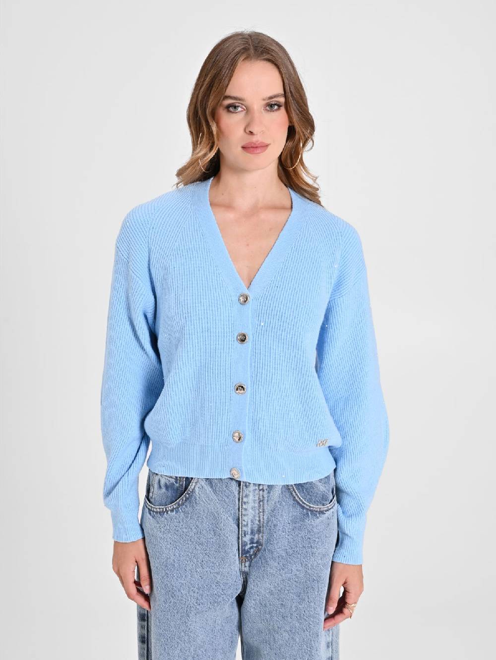 Rinascimento Cardigan Azzurro Outlet