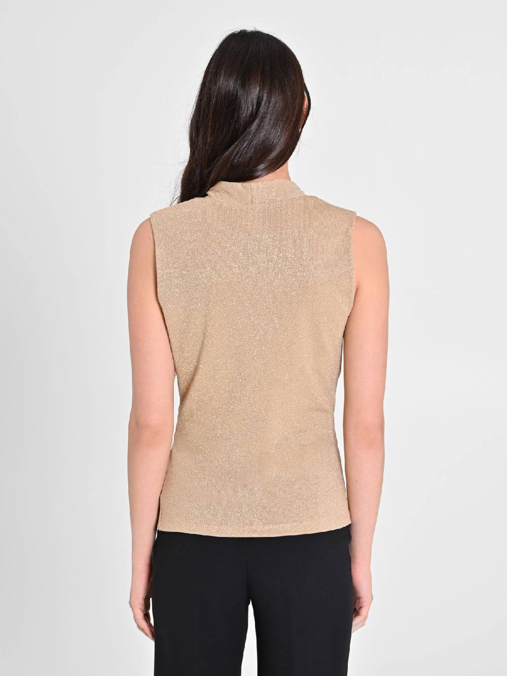 Rinascimento Top in Lurex Oro Negozi Online
