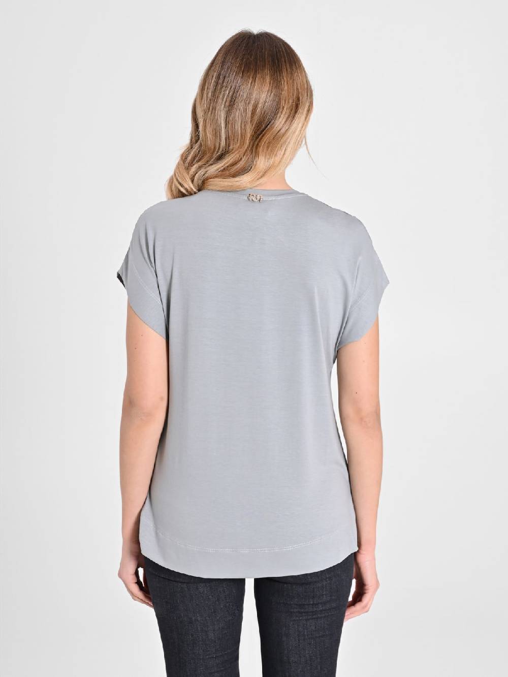 Rinascimento Blusa Envers Satin Grigia Consegna Veloce