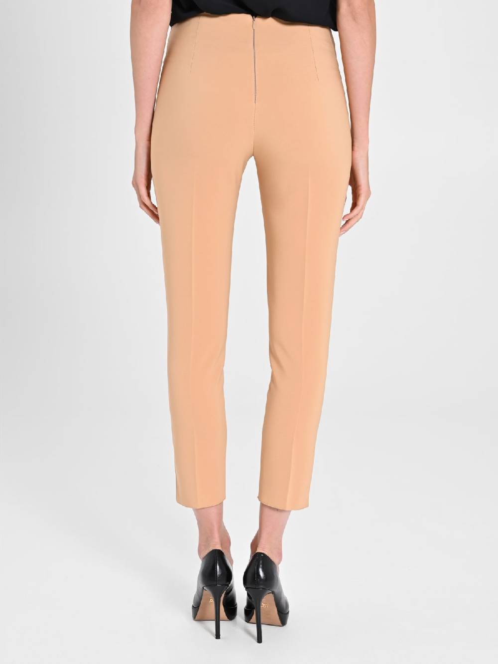 Rinascimento Pantaloni Cammello Fibbia Geometrica Fino Al -60%