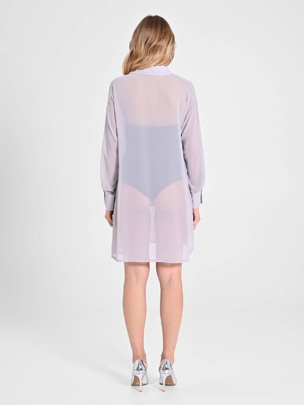 Rinascimento Camicia Lunga in Crepe Georgette Novità