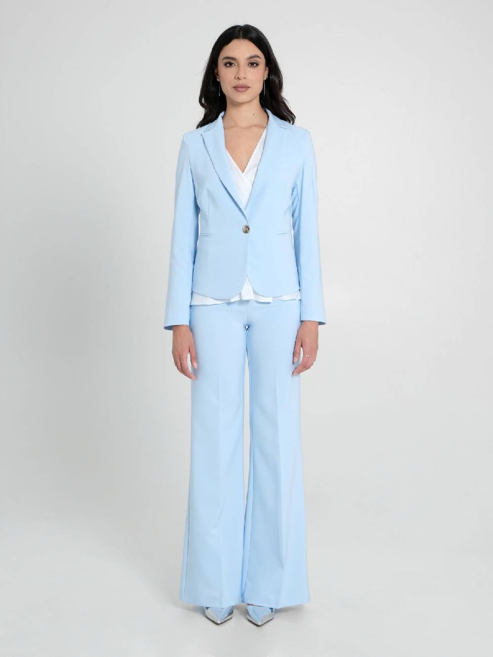 Rinascimento Giacca in Tessuto Tecnico Azzurro Donna Negozio online di fabbrica