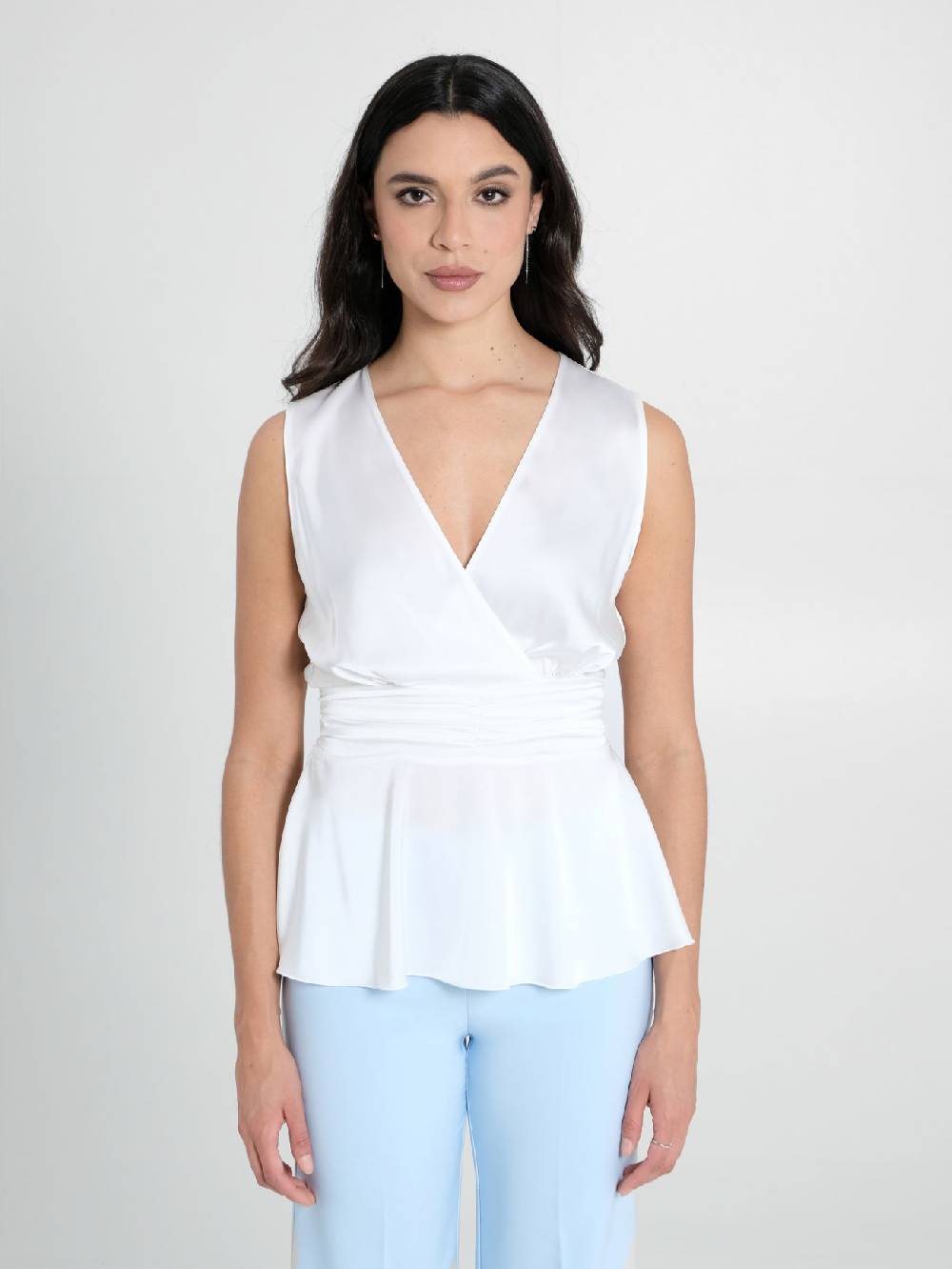 Rinascimento Top in Raso Bianco Italy