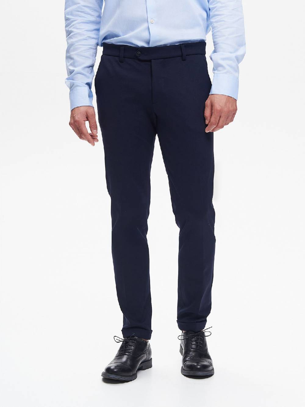 Rinascimento Pantaloni da abito Uomo Punto Milano Blu QB24 Shopping Online
