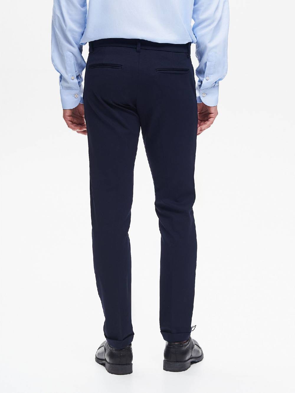 Rinascimento Pantaloni da abito Uomo Punto Milano Blu QB24 Shopping Online