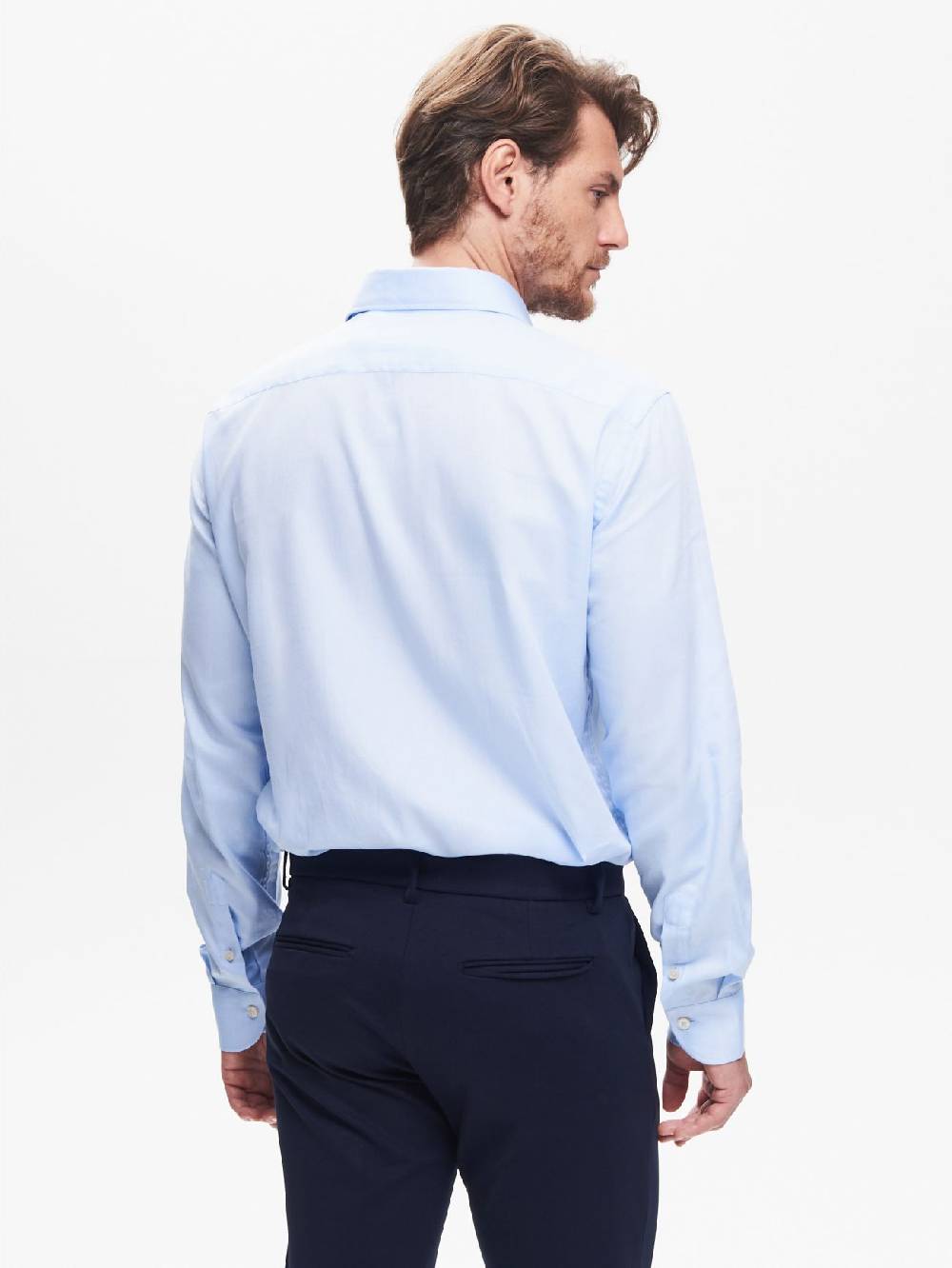 Rinascimento Camicia Classica Uomo Collo alla Francese QB24 Affare Del Giorno