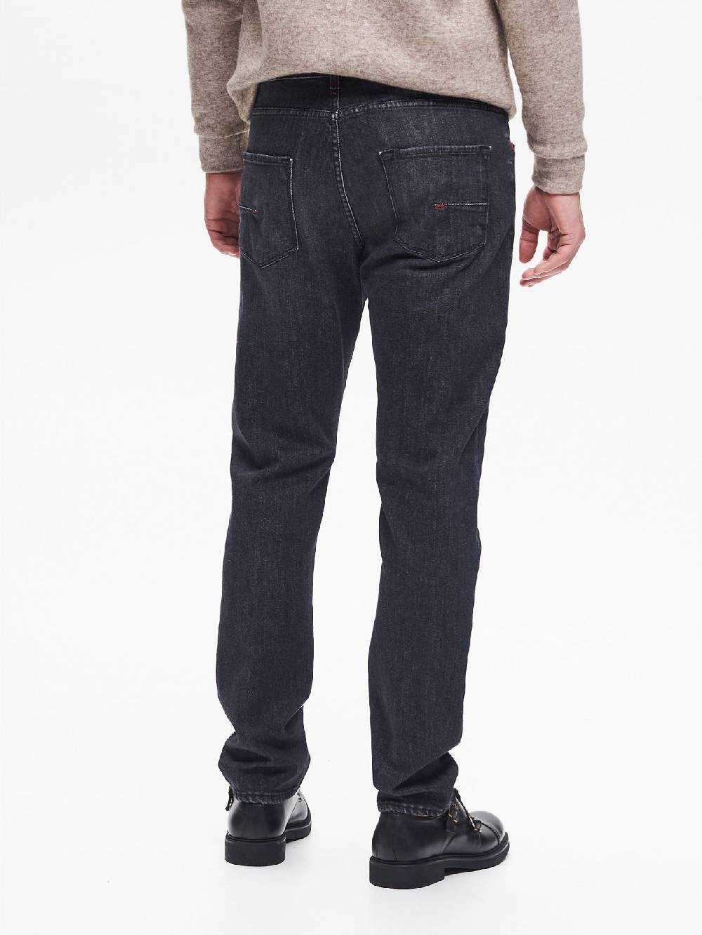 Rinascimento Jeans Slim-Fit Uomo Nero QB24 Presa