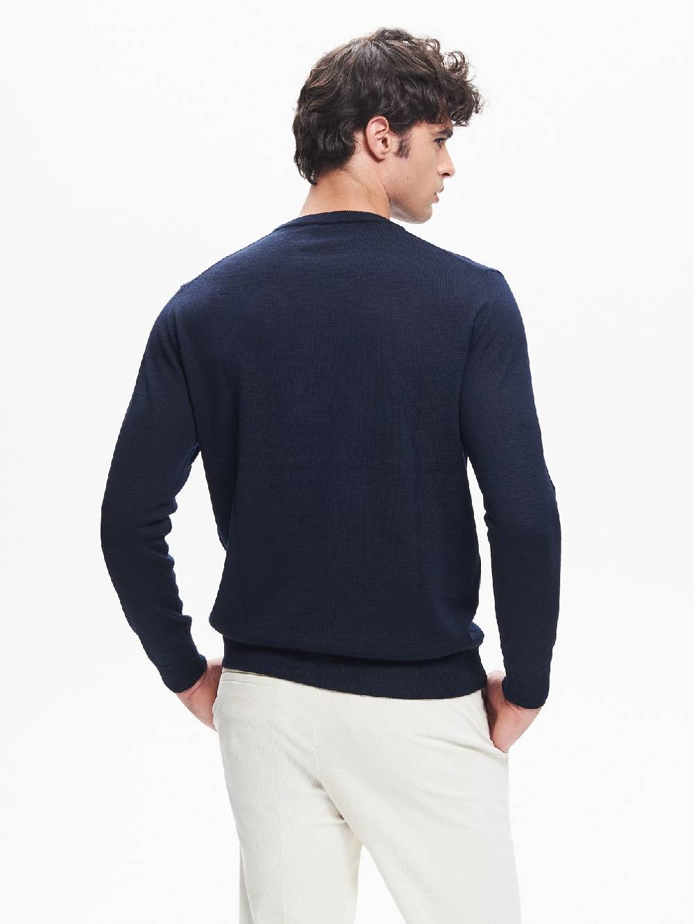 Rinascimento Maglia Girocollo Uomo Basic Blu QB24 Saldi
