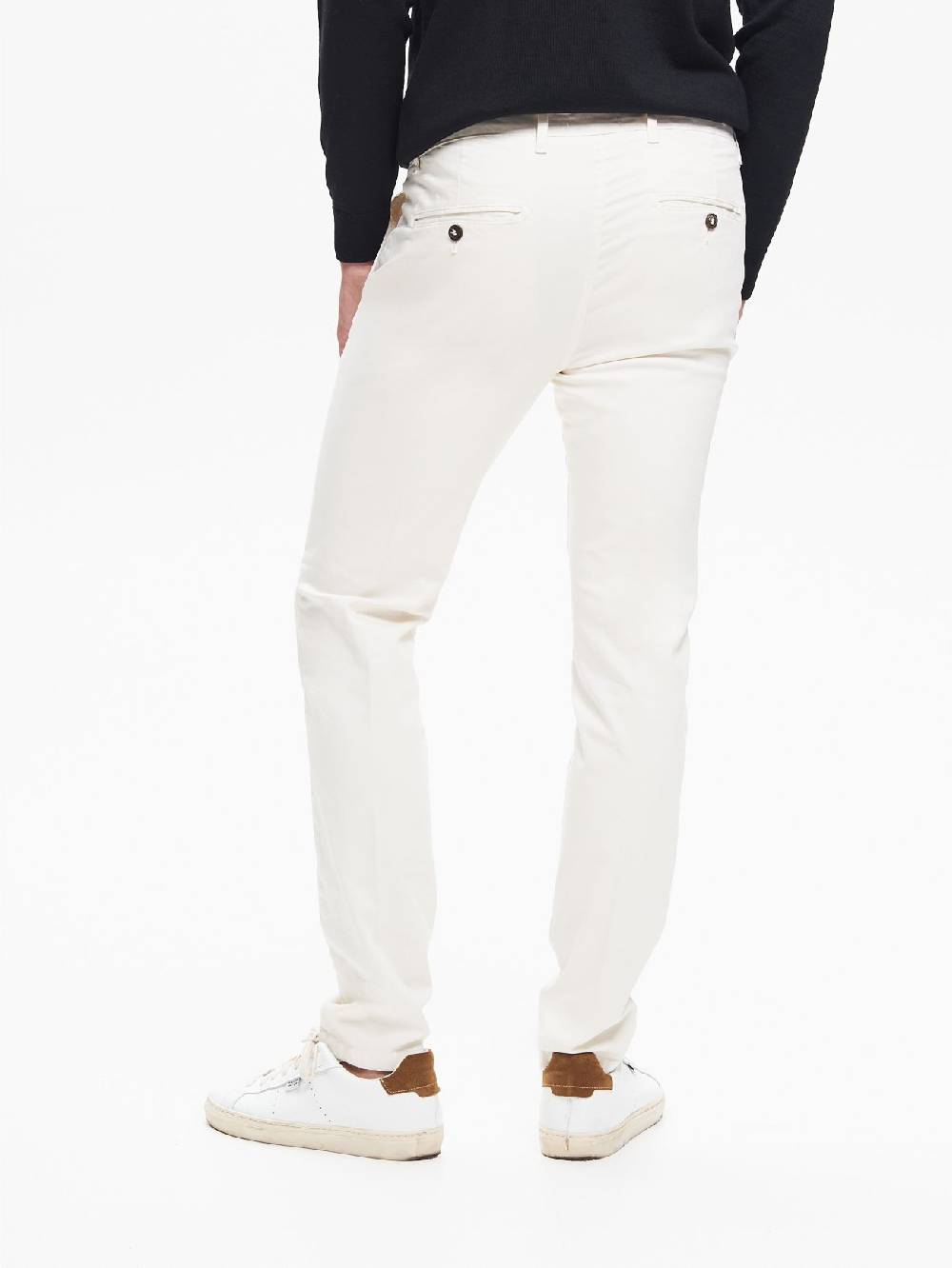 Rinascimento Pantaloni Uomo Chinos Basic Avorio QB24 Offerte