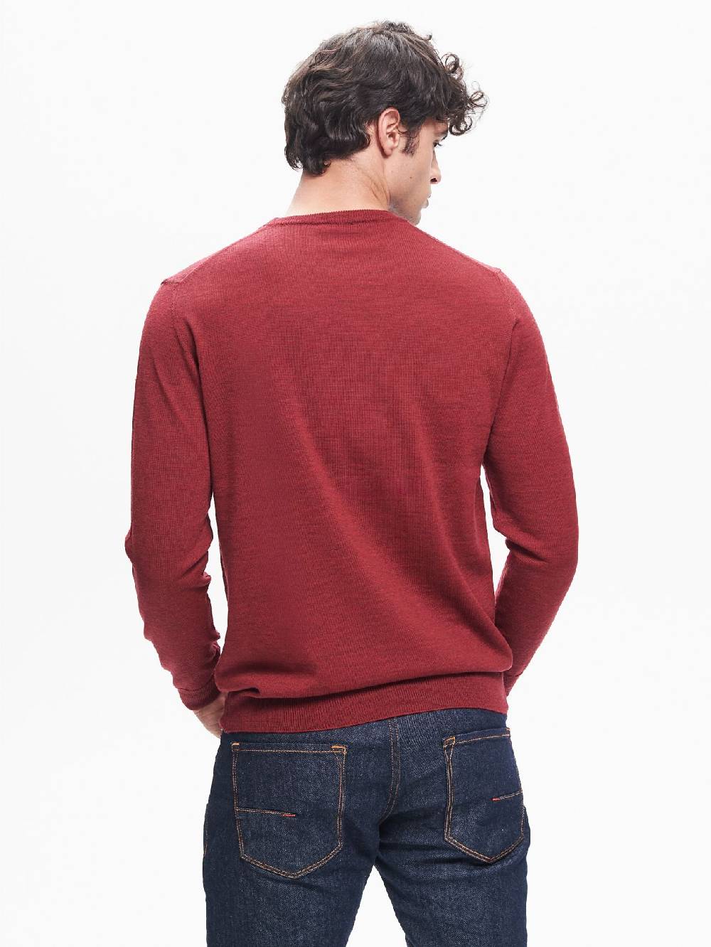 Rinascimento Maglia Girocollo Uomo Basic Rosso QB24 Vendita Economica