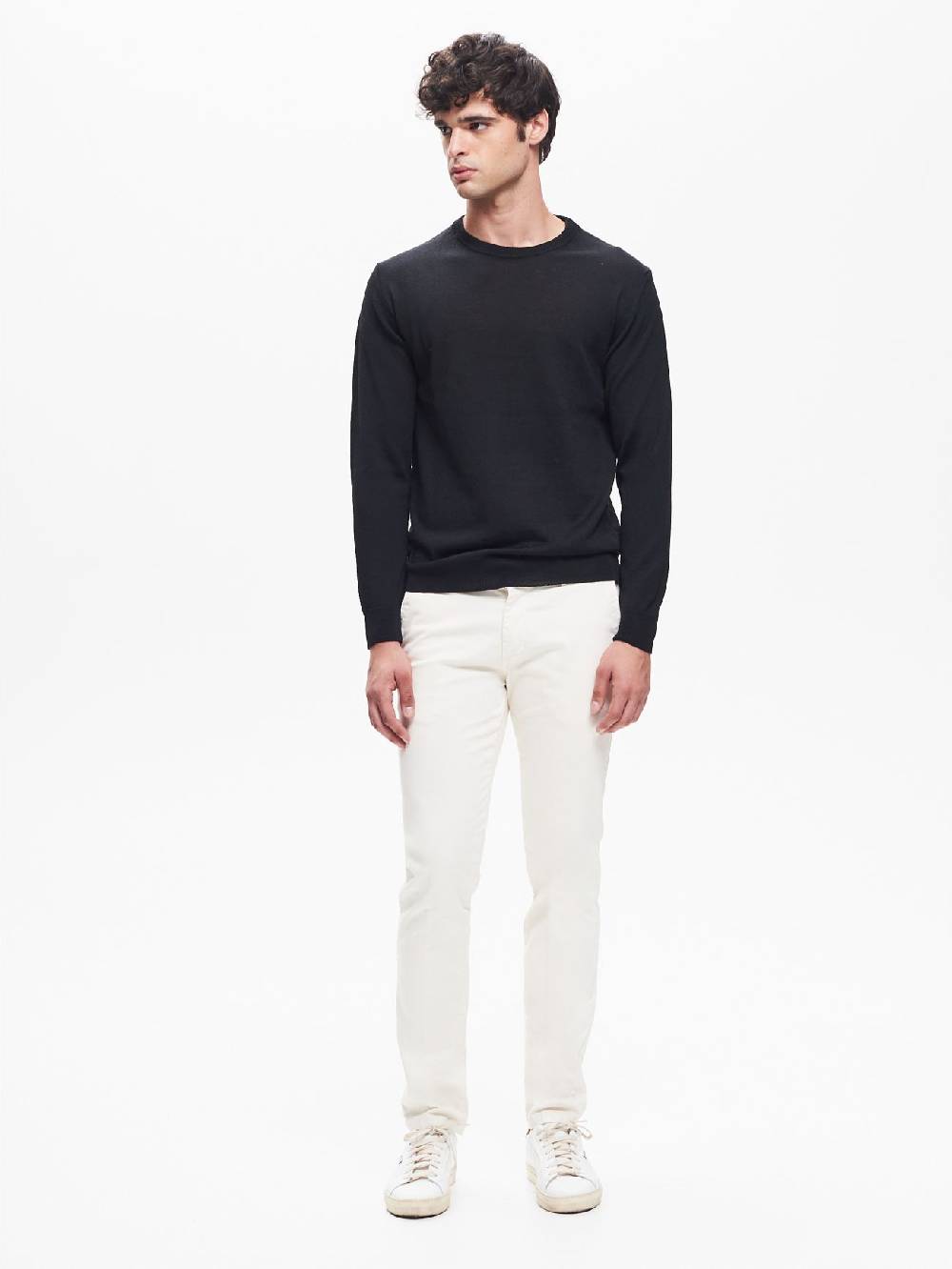 Rinascimento Maglia Girocollo Uomo Basic Nero QB24 Saldi Di Fabbrica