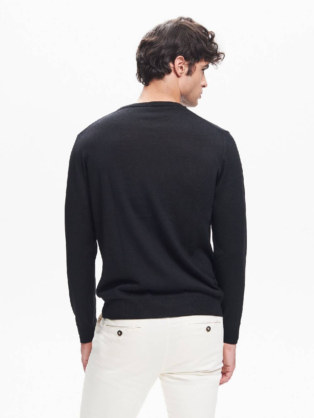 Rinascimento Maglia Girocollo Uomo Basic Nero QB24 Saldi Di Fabbrica