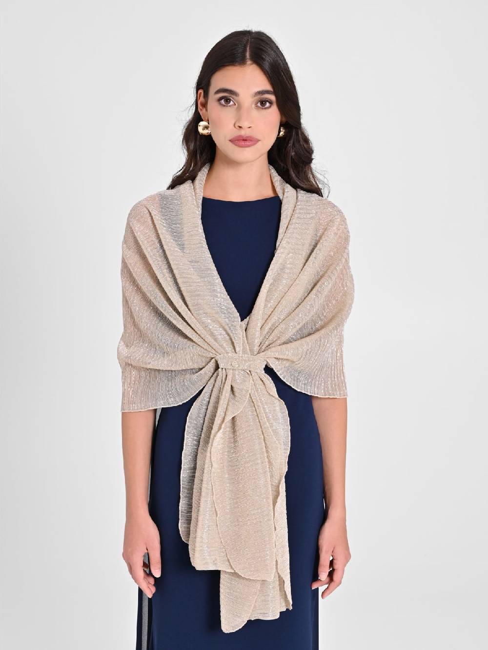 Rinascimento Stola Lurex Oro Moda