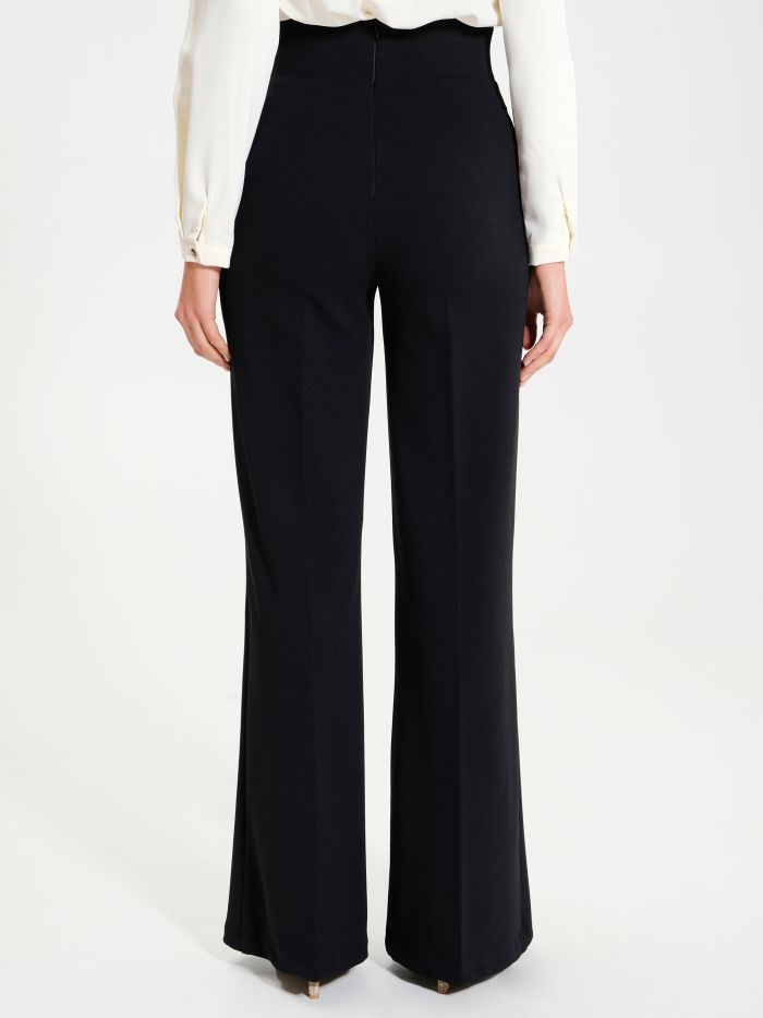 Rinascimento Pantaloni 4 Bottoni in Scuba Crépe Moda