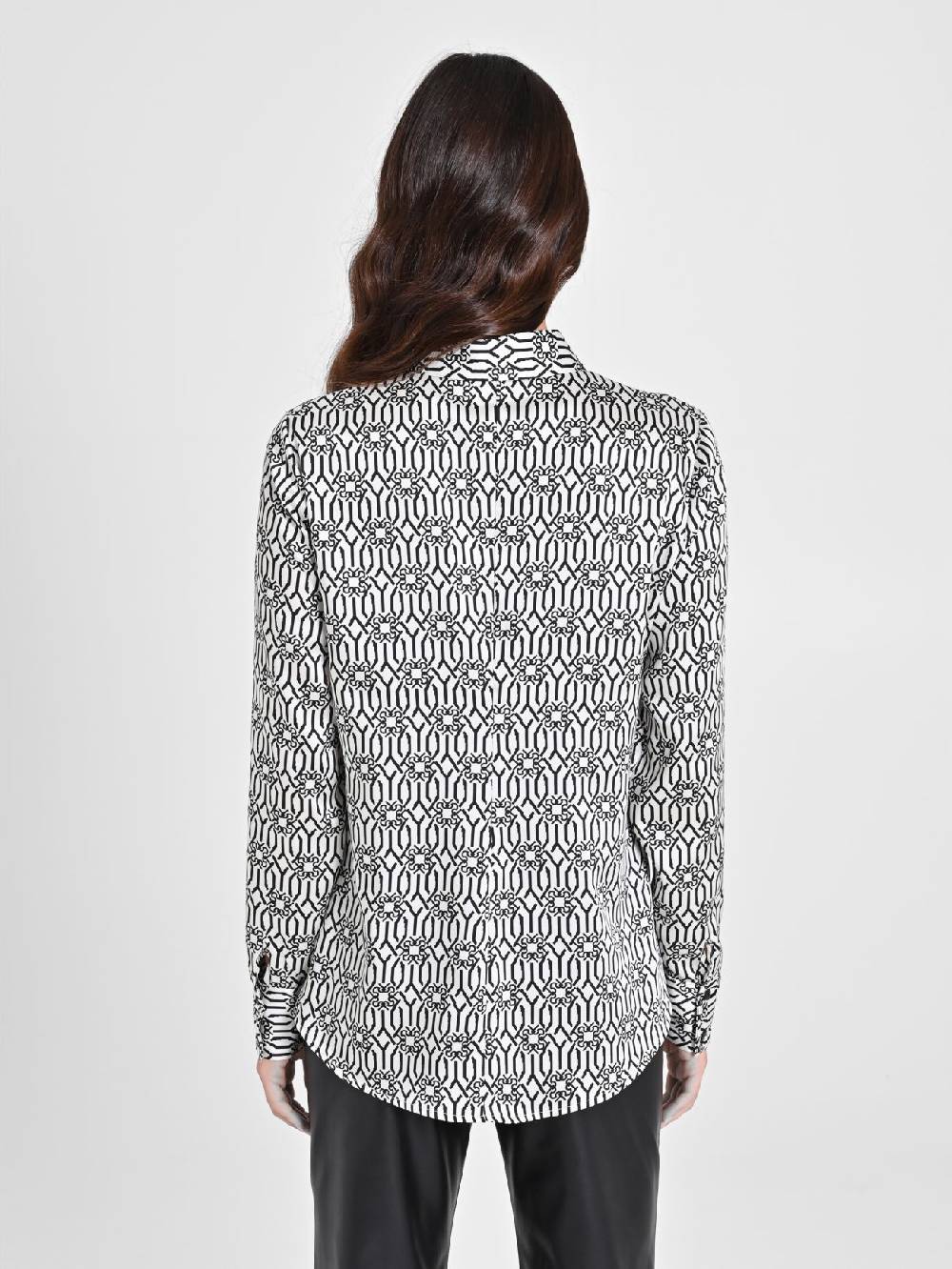 Rinascimento Camicia Monogram Black & White Italy
