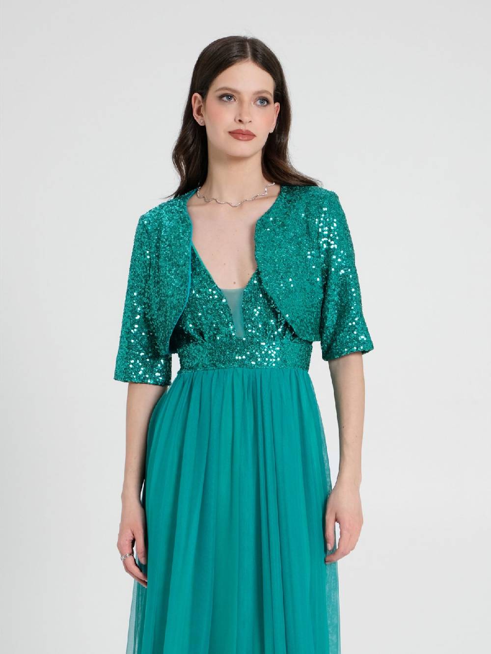 Rinascimento Coprispalle Aperto in Paillettes Promozione