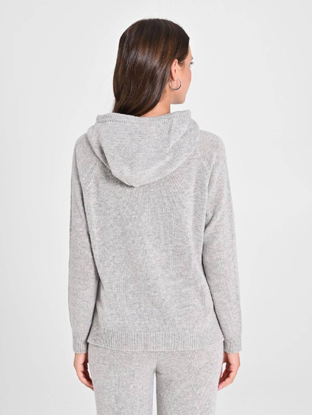 Rinascimento Maglia con Cappuccio Misto Cachemire Soddisfazione Garantita