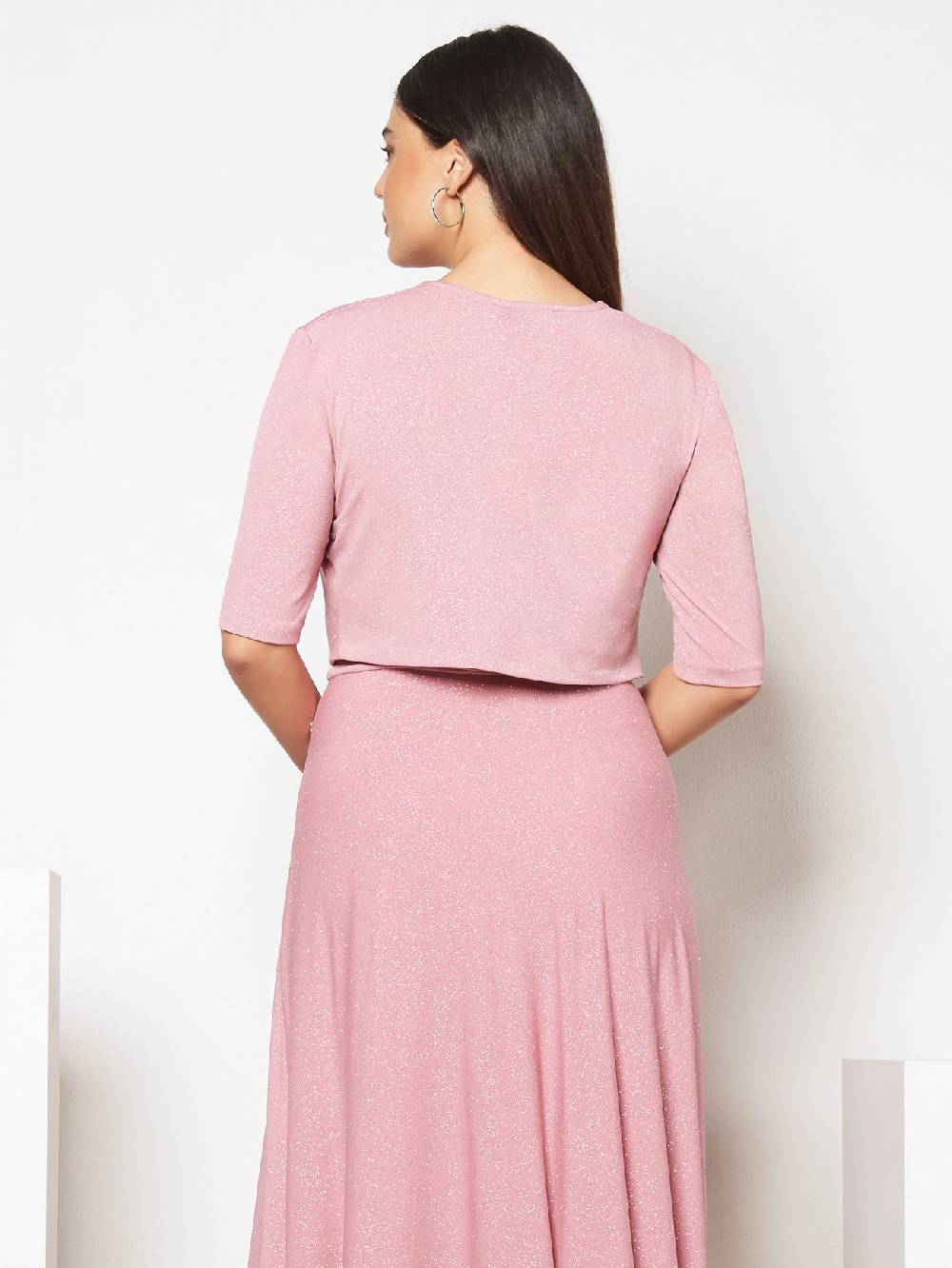 Rinascimento Coprispalle Curvy Microglitter Rosa Consegna Veloce