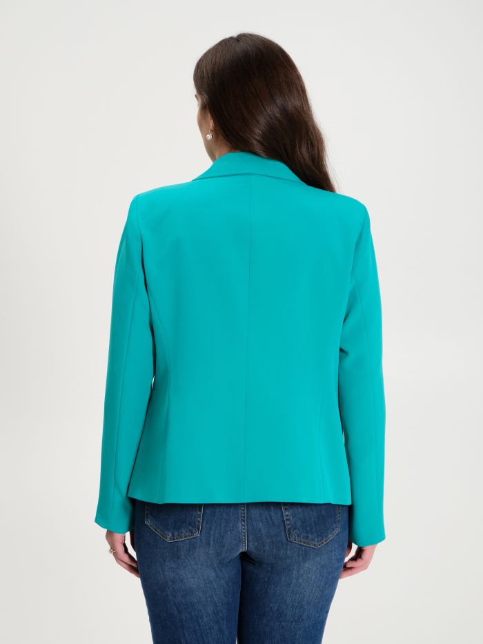 Rinascimento Giacca Curvy 6 Bottoni Verde Pavone Shopping Online