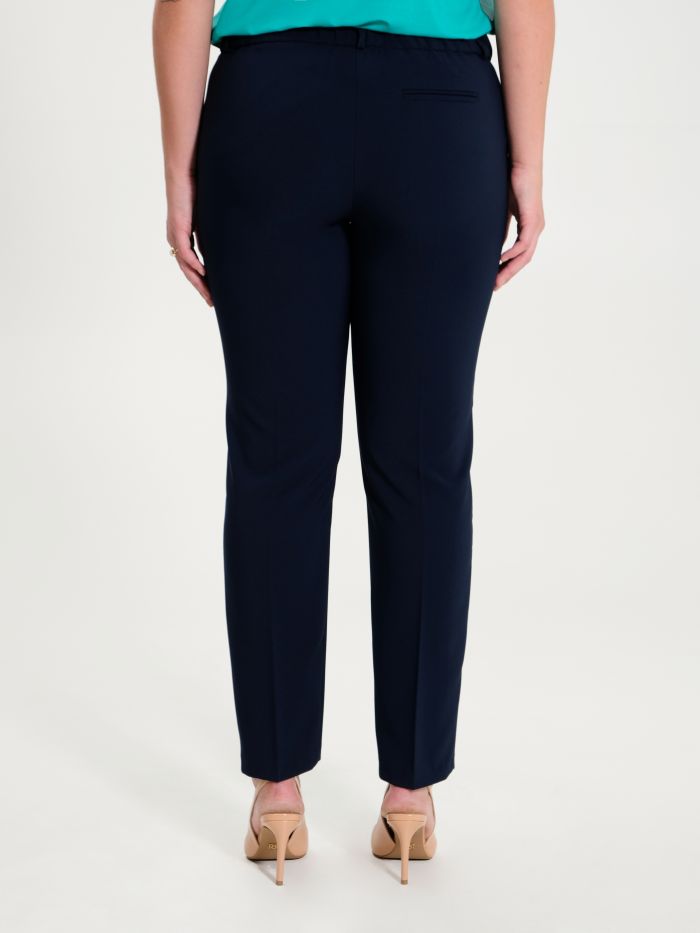 Rinascimento Pantaloni Curvy Blu Navy Presa