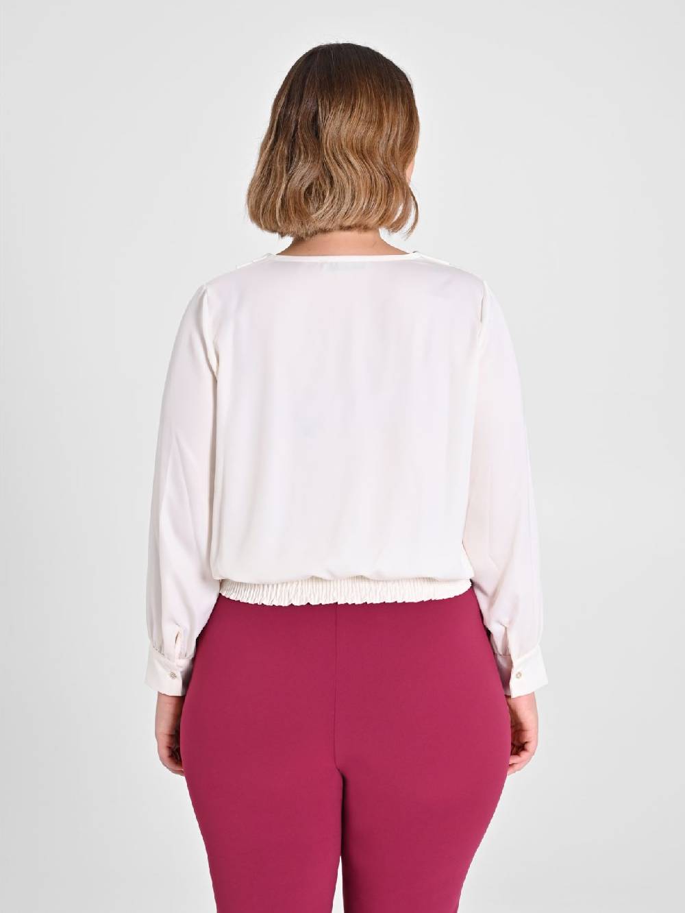 Rinascimento Blusa Curvy color Burro Online