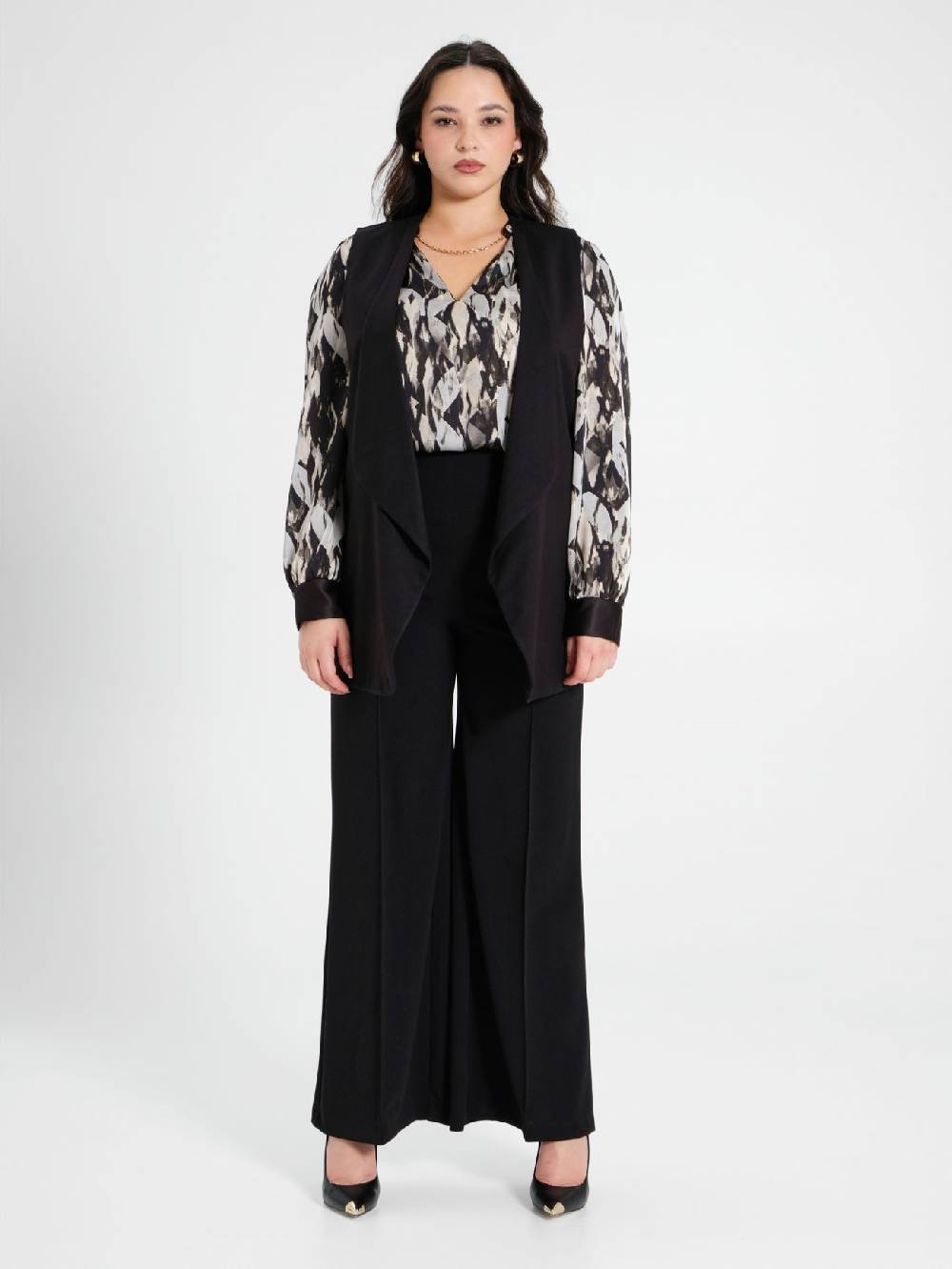 Rinascimento Gilet Curvy Nero Outlet
