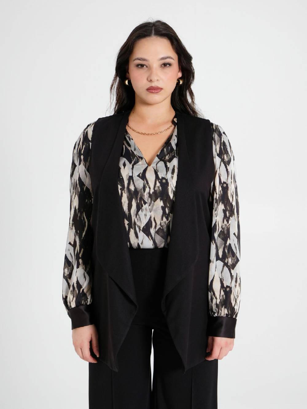 Rinascimento Gilet Curvy Nero Outlet