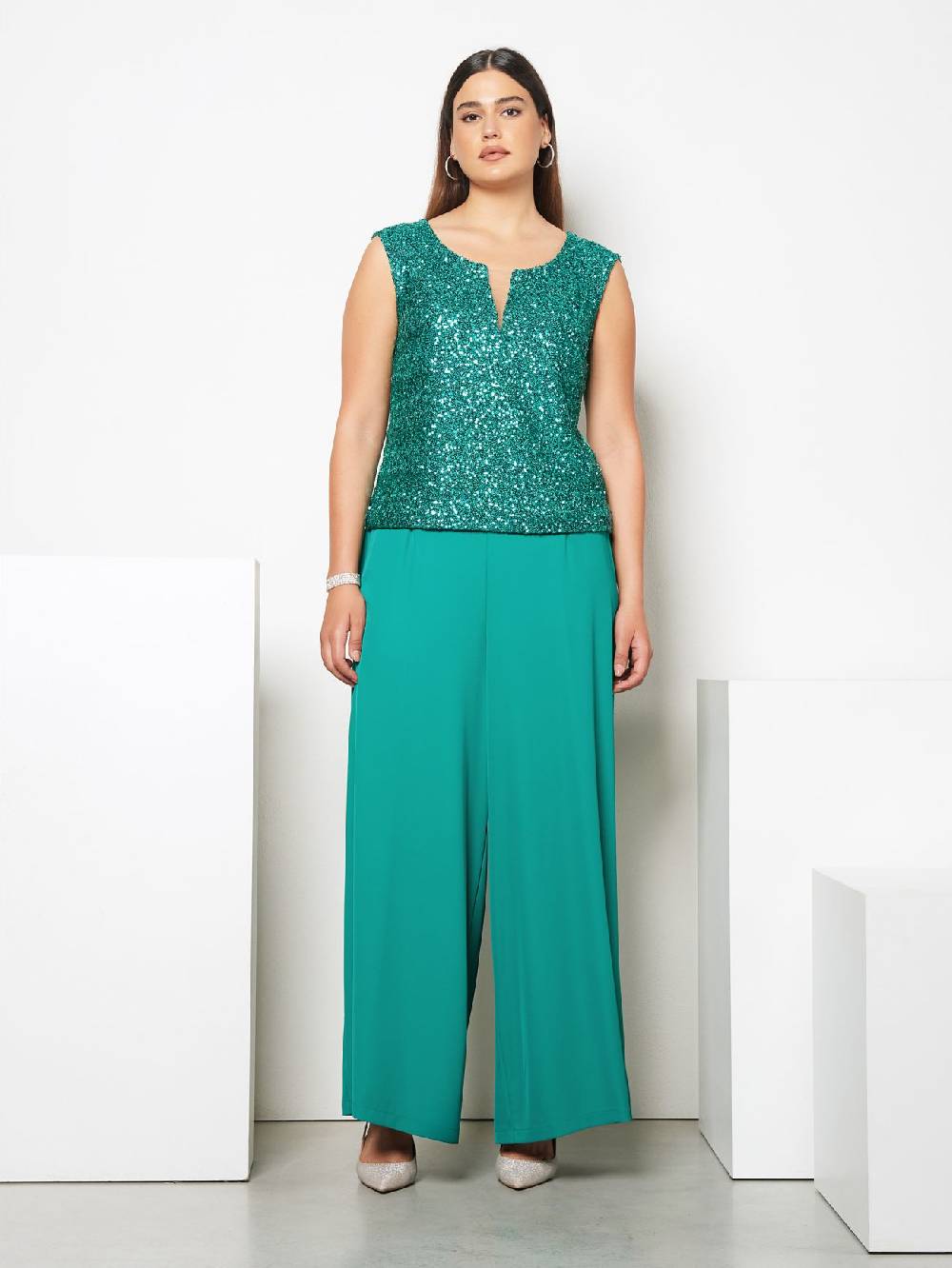 Rinascimento Top Curvy Paillettes Hotsell