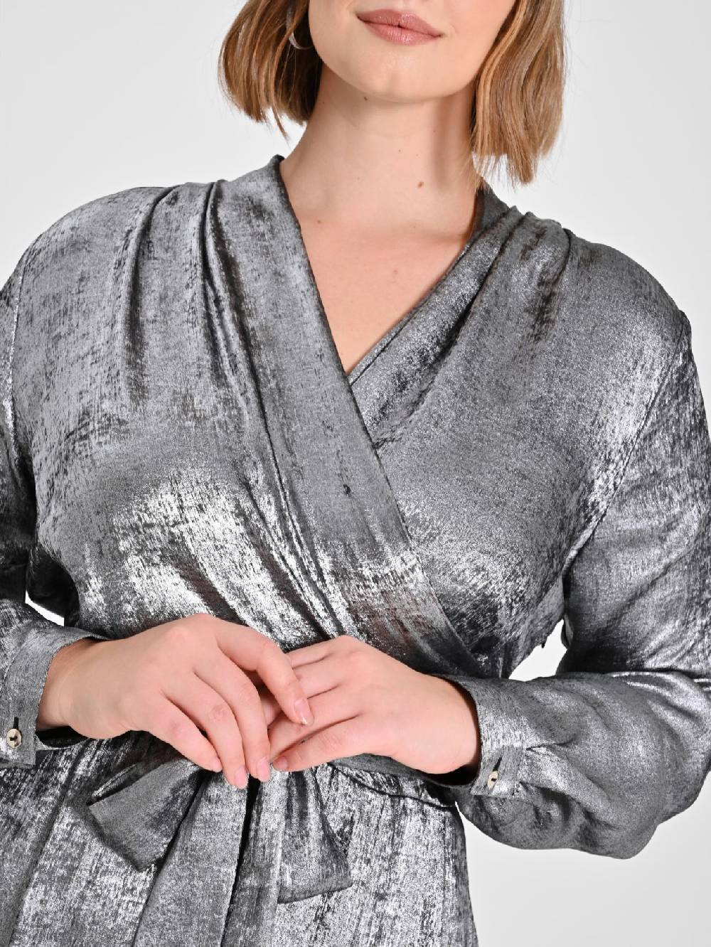 Rinascimento Abito Curvy Argento Sottocosto