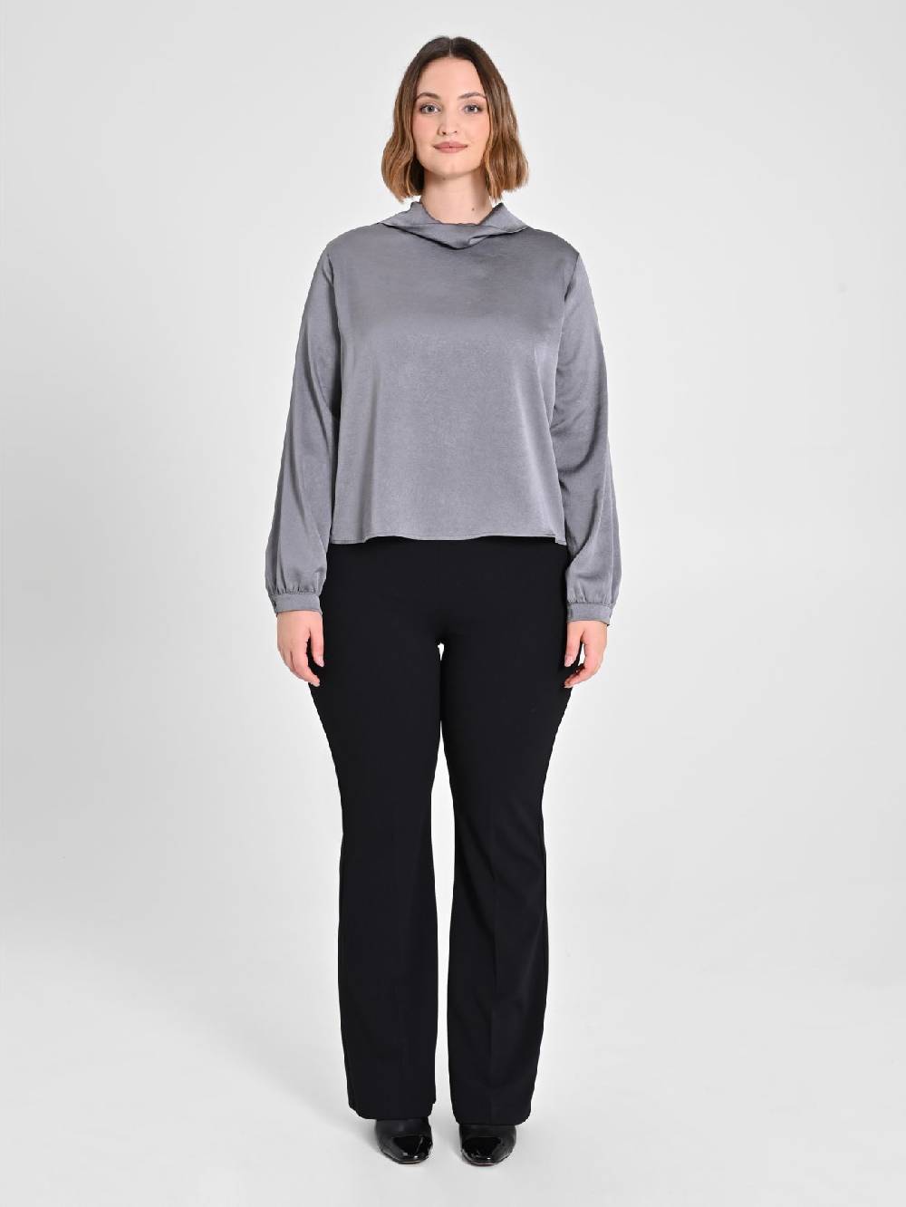 Rinascimento Blusa Grigia Curvy Convenienza