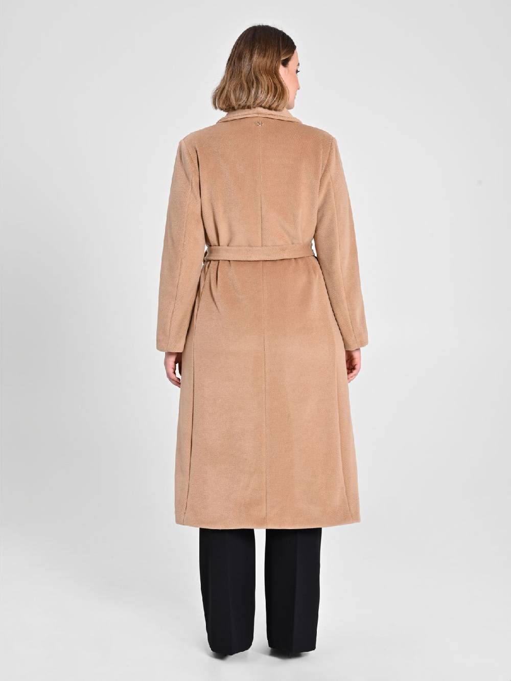 Rinascimento Cappotto Curvy Vestaglia Cammello Sconto