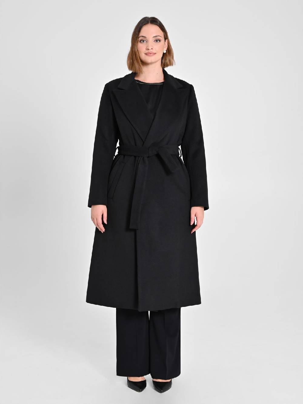 Rinascimento Cappotto Curvy Nero Offerta