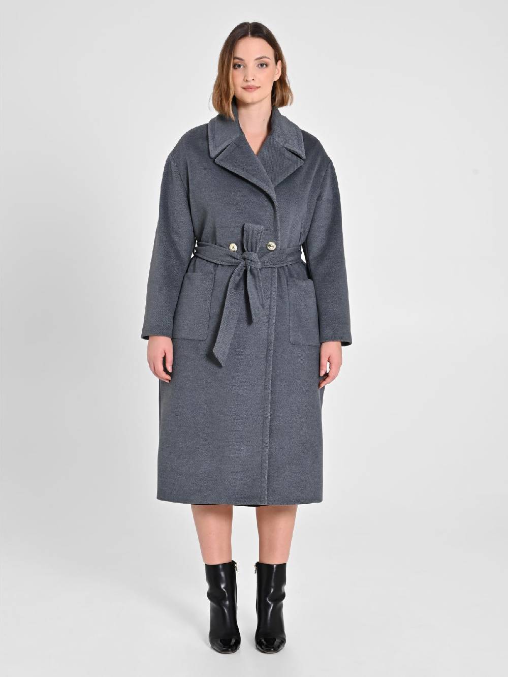 Rinascimento Cappotto Curvy Grigio In Vendita